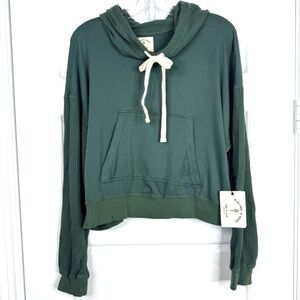 ELECTRIC & ROSE Carter Hoodie NEW Size S Forest Green NEW With Tag